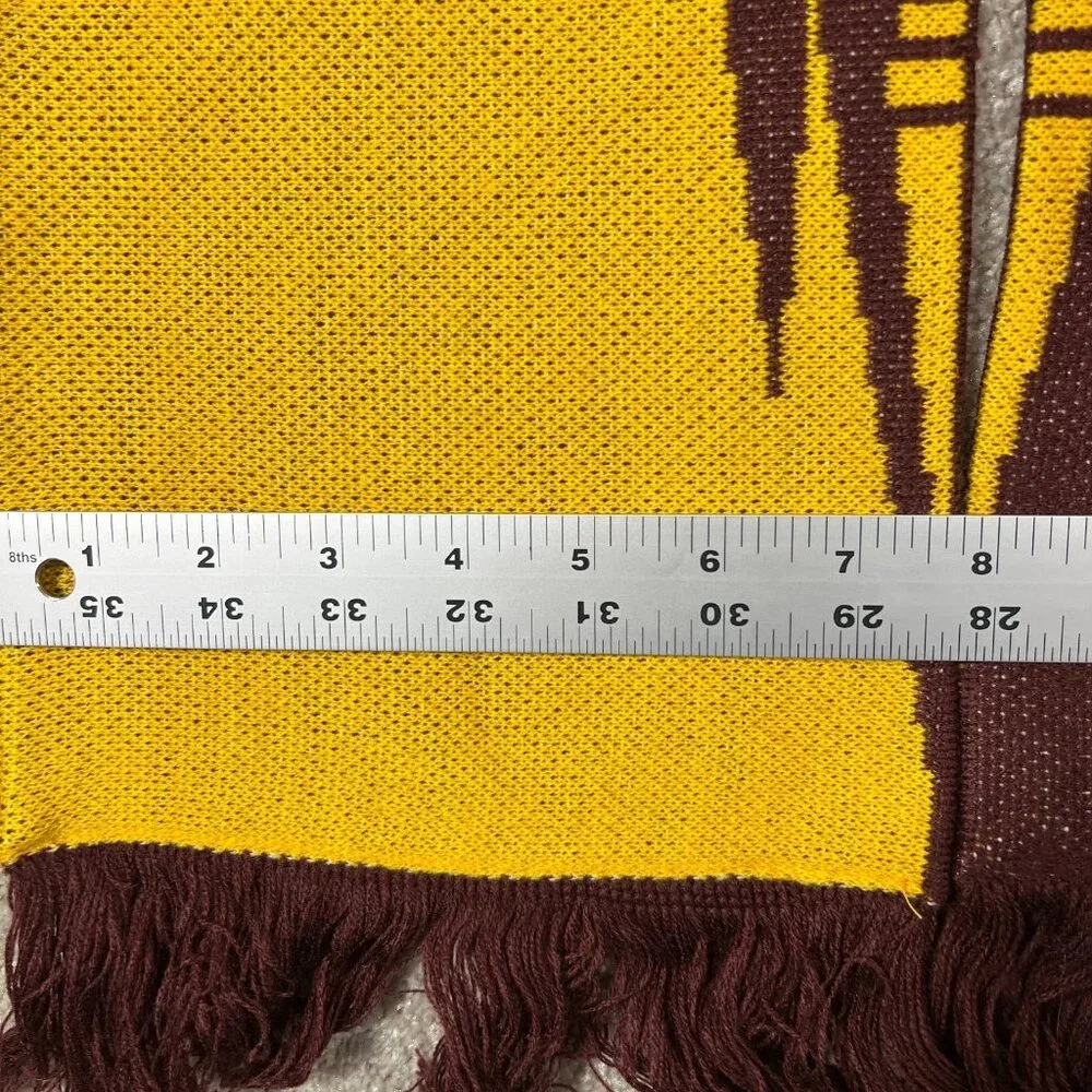 Adidas Unisex One Size Maroon Yellow Football Arizona State Sun Devils Scarf NWT